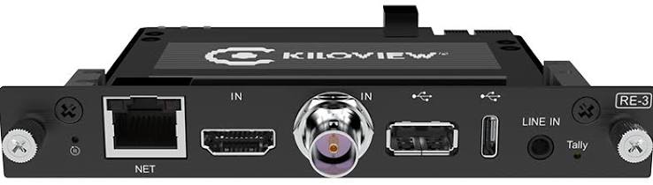 RE-3 HDMI, 3G-SDI y USB: todo integrado en uno.