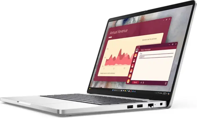DELL PRO 14, Intel Ultra 5 235U vPro(12TOPS, 12Cores, up to 4.9G), 1x16GB DDR5,512GB M2 SSD, 65W 14.0" (1920x1200)No-Touch AG, IPS, FingerPrint Read, Win11 Pro ES, Bat3-cell 55Wh, WiFi6E/BT, W3Y