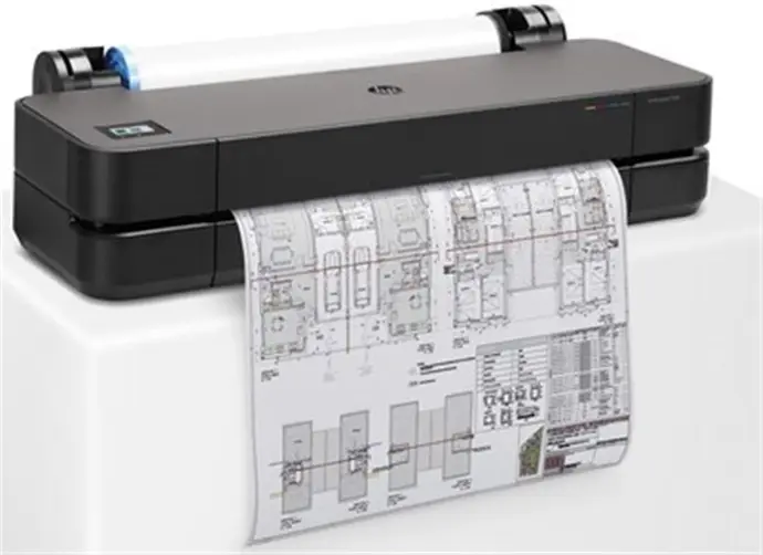 HP DesignJet T250 24-in Printer (61CM) 30 S/Pagina, 2400X1200DPI OPTIM, 4 CART, GIG,USB2.0,WIFI, 512MB, 5.5 pl (C, M, A), 12 pl (N), W1