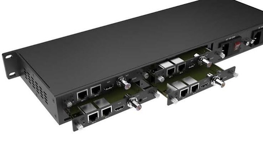 RU01/RU03 Cradle Series Mix, Match, and Master Your Video Workflows with RU01/RU03 Modular 4/16/32 Encoding/Decoding Card Support with Redundant Power
