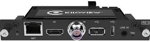 RE-3 HDMI, 3G-SDI y USB: todo integrado en uno.