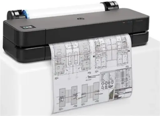 HP DesignJet T250 24-in Printer (61CM) 30 S/Pagina, 2400X1200DPI OPTIM, 4 CART, GIG,USB2.0,WIFI, 512MB, 5.5 pl (C, M, A), 12 pl (N), W1